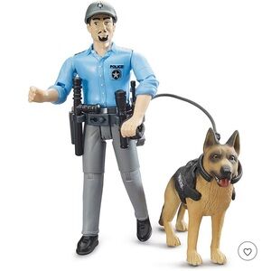 Bruder bworld Policeman with Dog